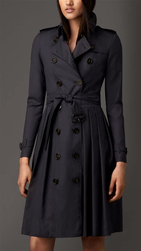 blue trench coat burberry|burberry trench coat outlet.